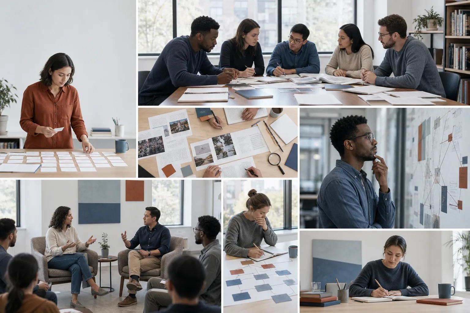 Learner mapping several possible decision paths under uncertainty